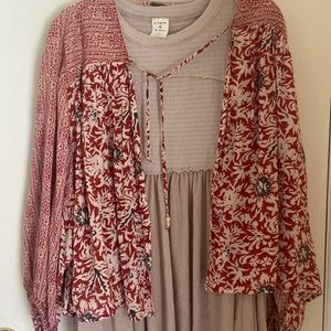 We the free free people Boho over a tank for fall or a sleeveless dress